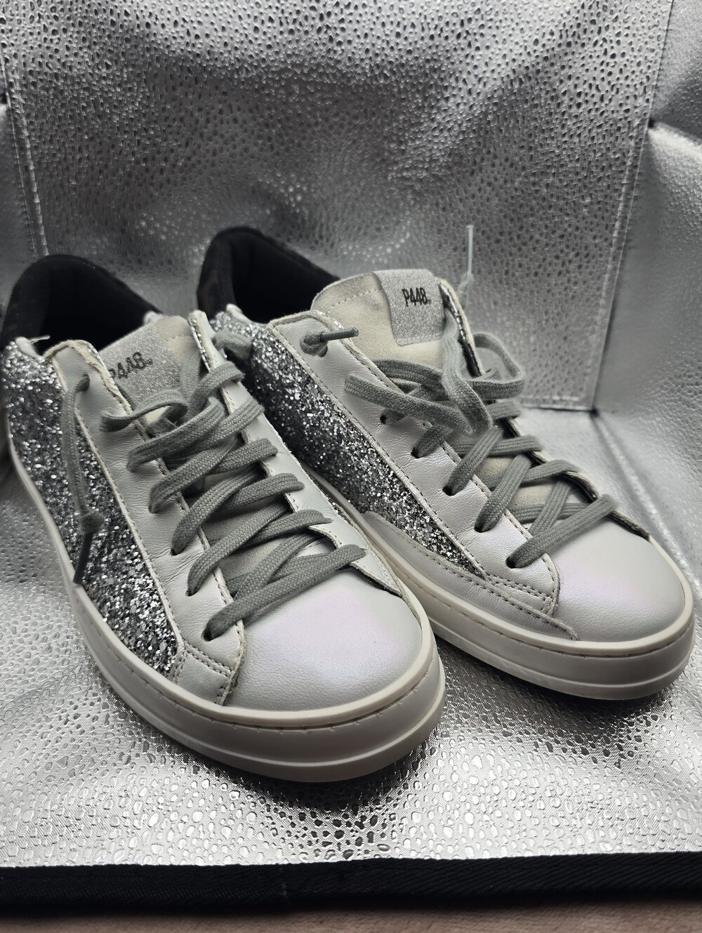 P448 John Sneakers in Ginevra/Glitter Made In Italy 38